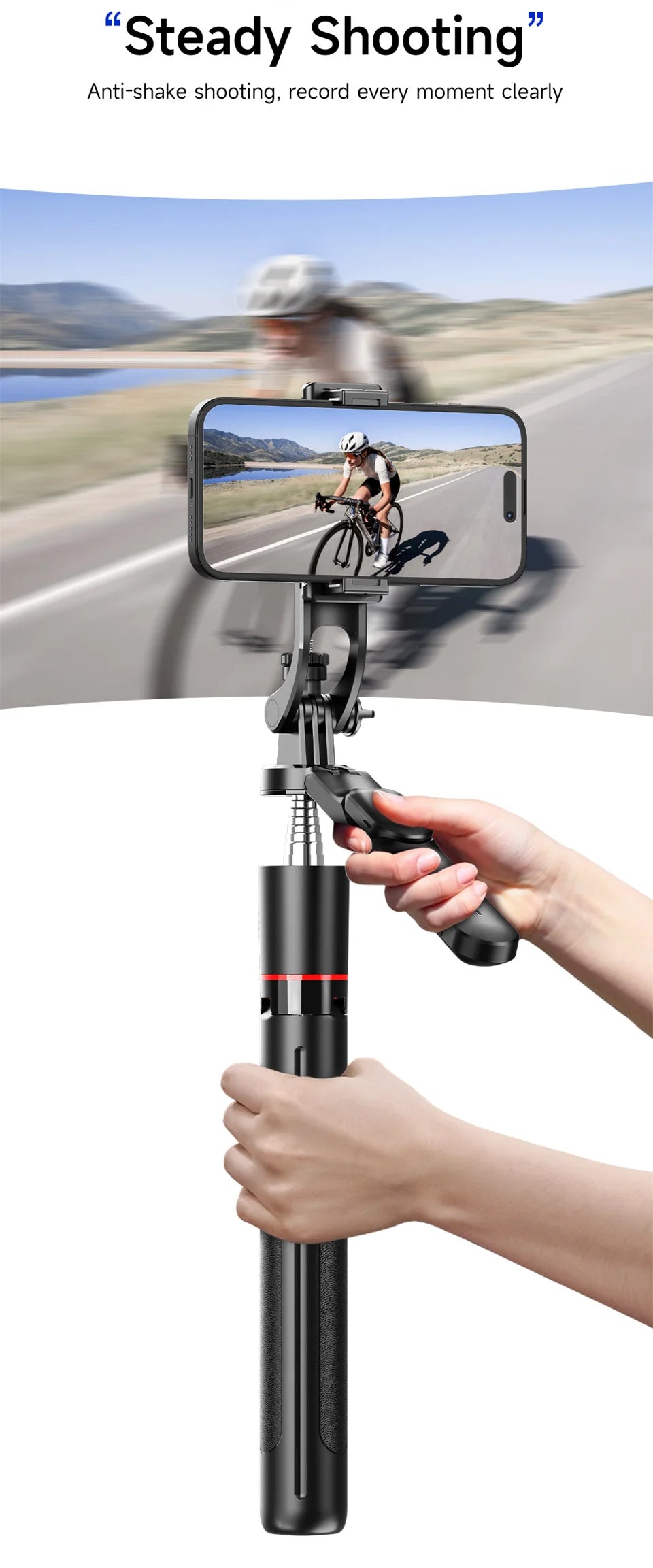 Adjustable Selfie Stick Tripod with Bluetooth Remote and Fill Light