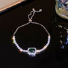 Rhinestone Round Clasp Bracelet