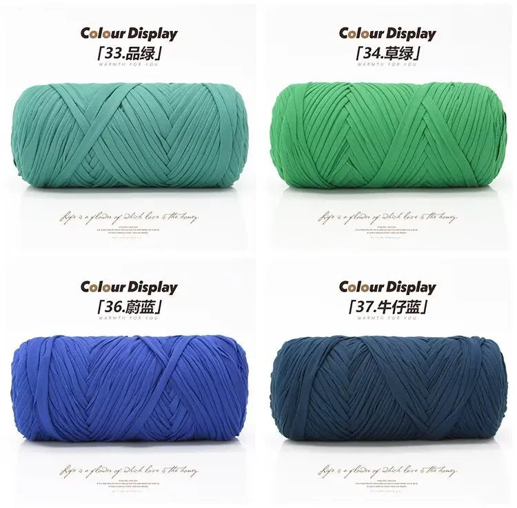 Elastic T-Shirt Yarn for Crochet and Knitting (2-Pack, 50m Each)