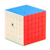 A MoYu MeiLong 3x3x3 stickerless speed cube with blue and red colored layers.
