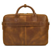 Vintage Genuine Leather Executive Laptop Briefcase