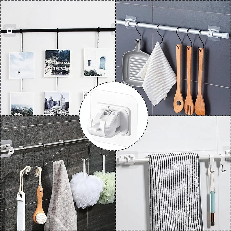 Self-Adhesive Curtain Rod Brackets (Pair)