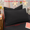 Matte Solid Color Pillowcase with Envelope Closure
