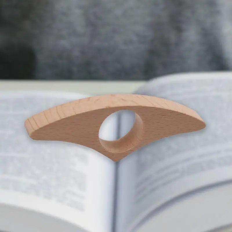 Sujeta Páginas de Libro Ergonómico de Madera