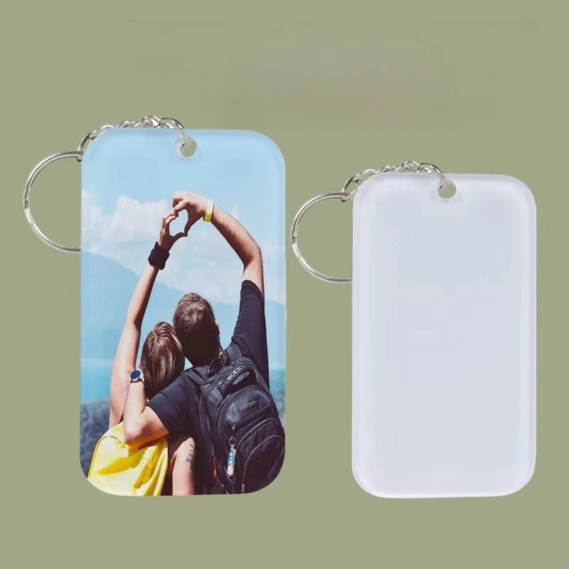 Personalized Photo Keychain with Heat Transfer Acrylic Design