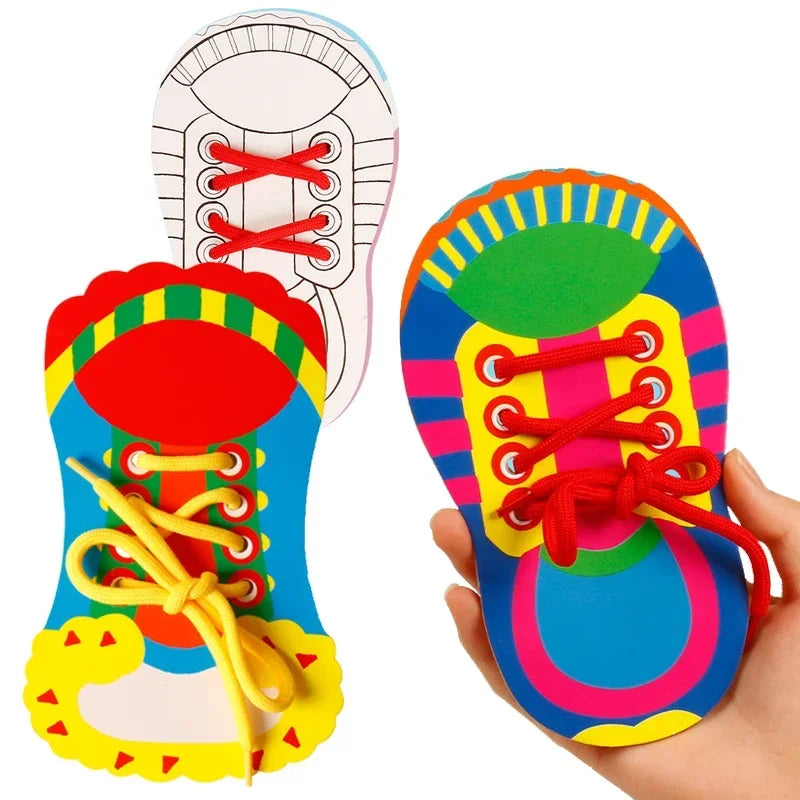 Shoelace Tying Practice Board for Kids – Learn to Tie Laces