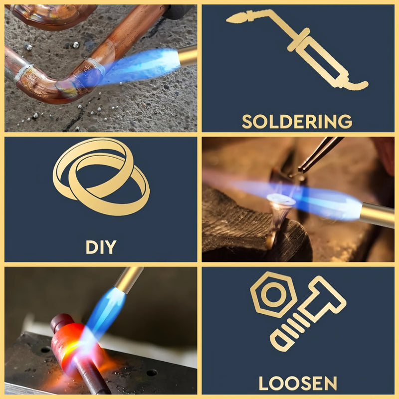 Brass Propane Torch with Precision Pencil Flame
