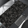 Large Cloud Pattern Desk Mat with Stitched Edges