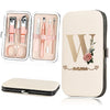 Portable Stainless Steel Manicure & Pedicure Set with Organizer Case