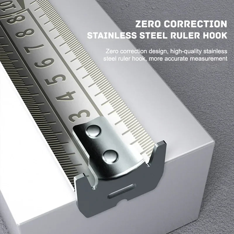 Stainless Steel Retractable Tape Measure with Anti-Corrosion Coating