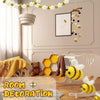 Wool felt bee pompoms hanging decorations for room decor and crafts