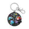 Tone Color Wheel Spinner Fidget Keychain