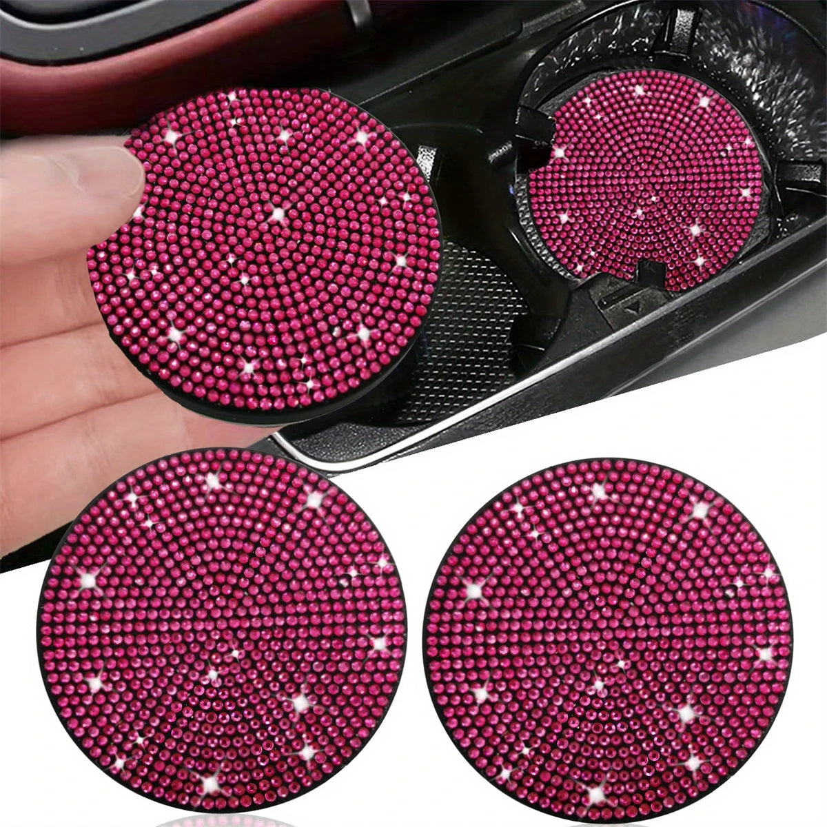 Crystal Car Cup Coasters (Set of 2)