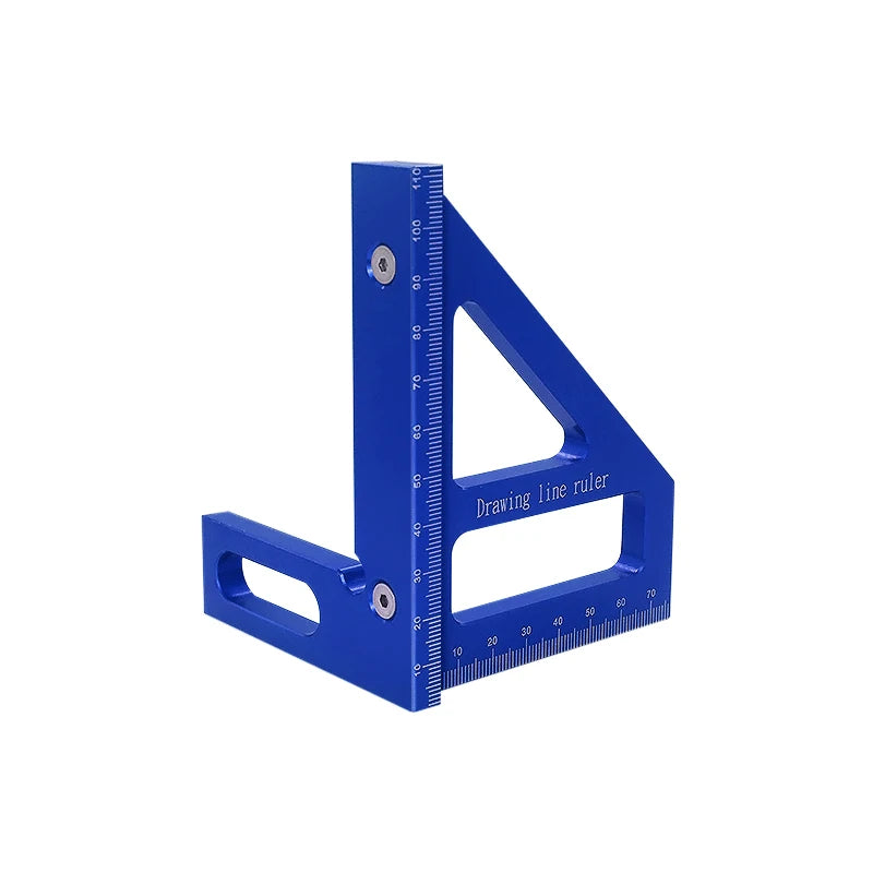 Precision Aluminum Alloy Miter Square with Protractor for Woodworking