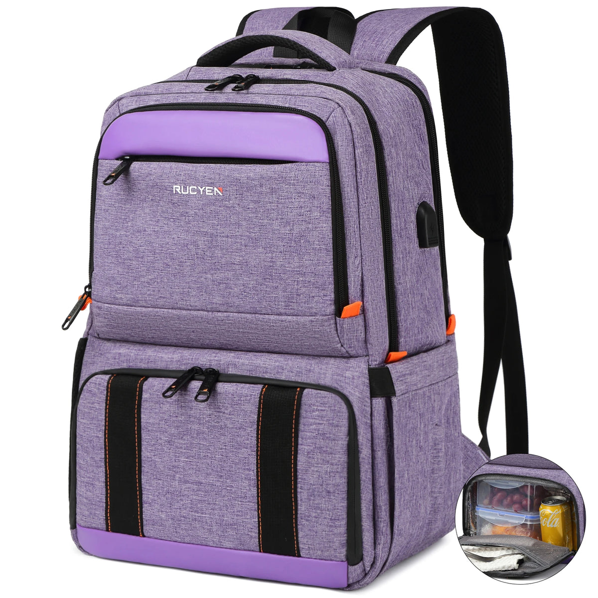 Insulated Lunch Cooler Backpack with Water-Resistant Design