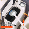 Slim 2-in-1 Bathroom Trash Can with Toilet Brush Holder