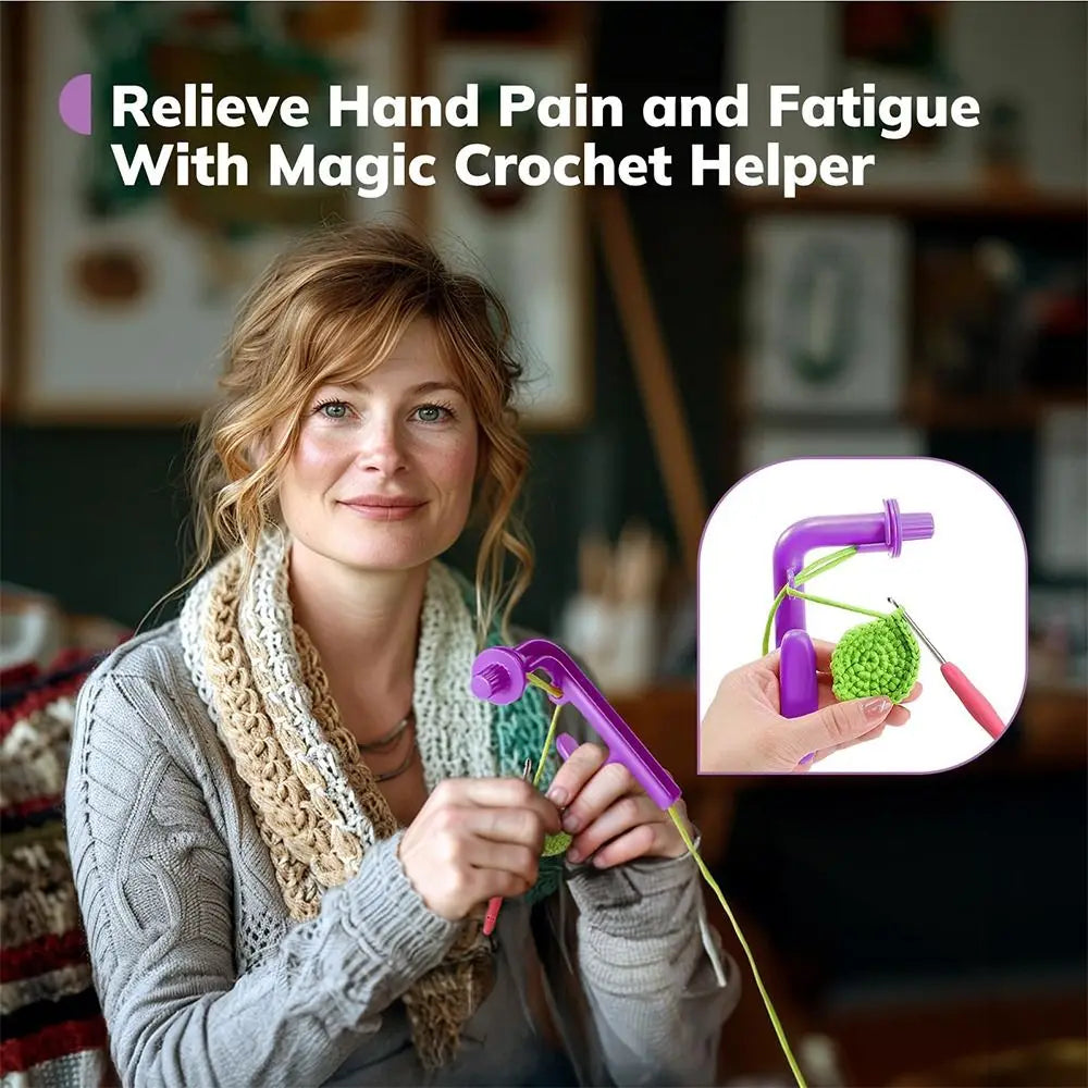 3-in-1 Crochet Tension Regulator & Magic Ring Tool