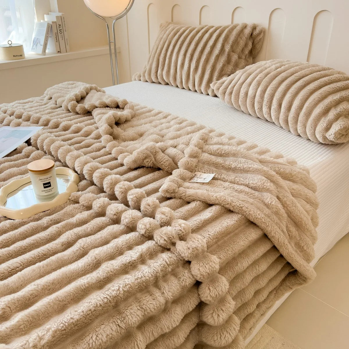 Thick Striped Multifunctional Blanket