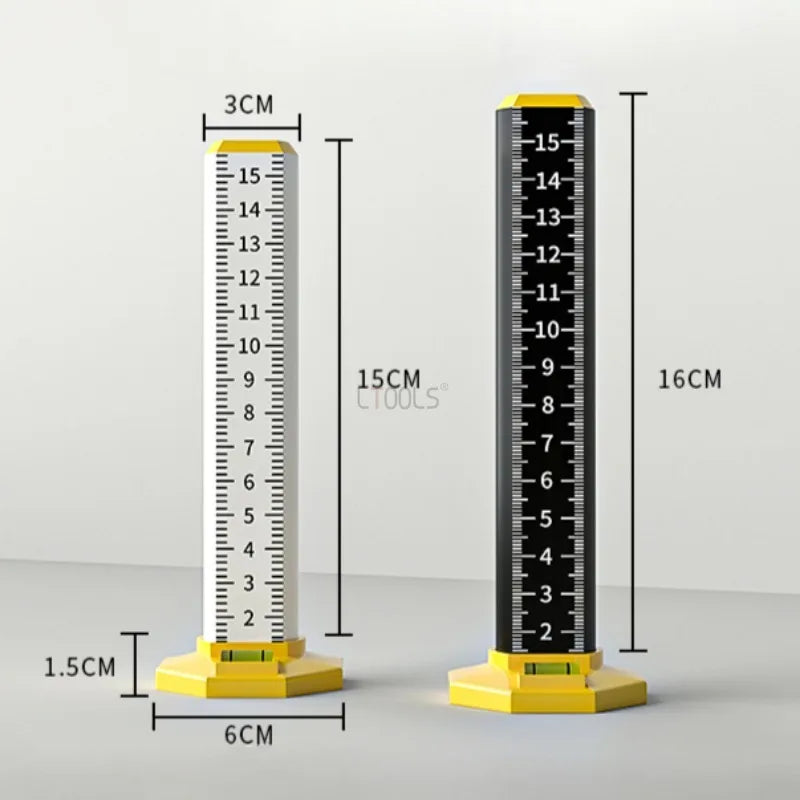 Magnetic Ceiling and Tile Leveling Ruler with Bubble Level