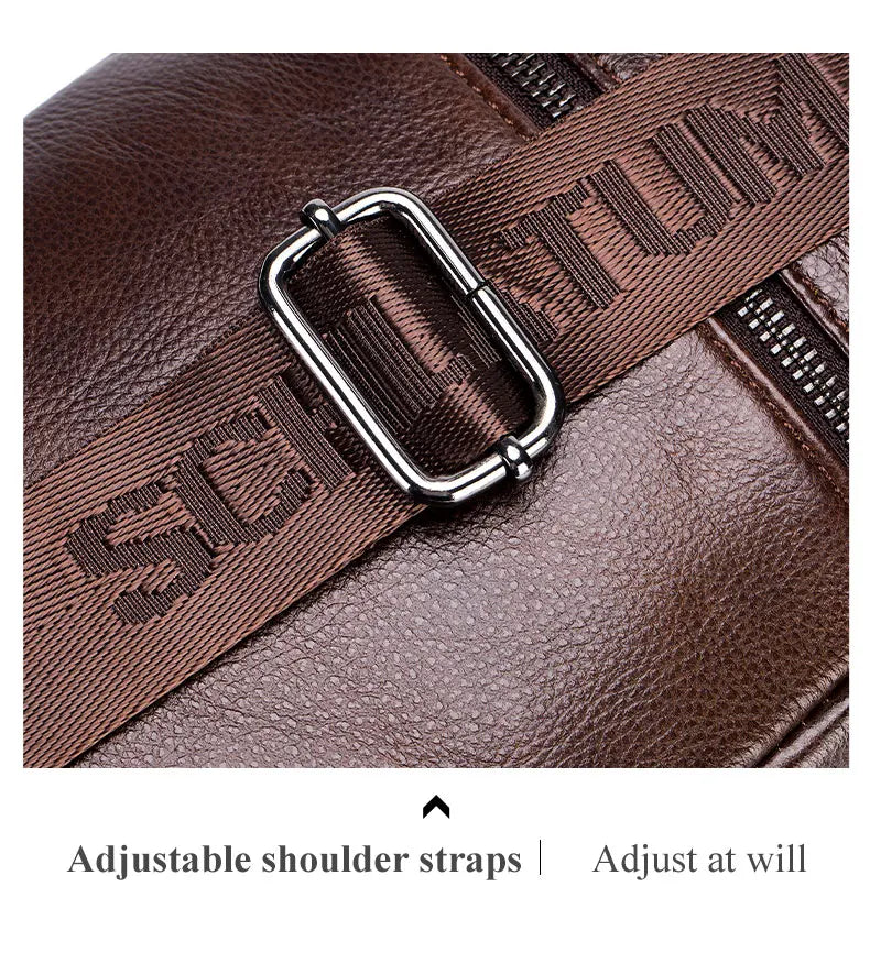 Vintage Genuine Leather Crossbody Bag for Men