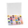 Pre-filled Sewing Bobbins Set with Storage Case