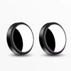 A pair of black wide angle 360° adjustable car blind spot mirrors.