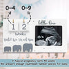 Wooden Pregnancy Countdown Picture Frame with Ultrasound Slot