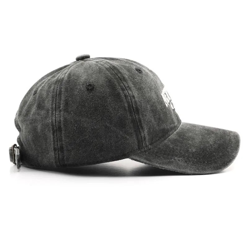 Vintage Washed New York Embroidery Snapback Hat