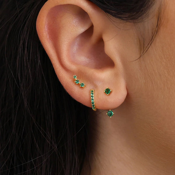 Dainty Square Hoop Earrings Set