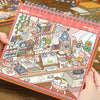 10-in-1 3D Cartoon Desktop Organizer Sticker Pack for Scrapbooking and DIY