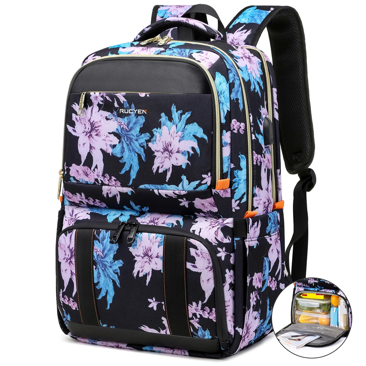 Insulated Lunch Cooler Backpack with Water-Resistant Design