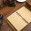 Vintage PU Leather Spiral Journal – Traveler's Notebook with Anchor Design