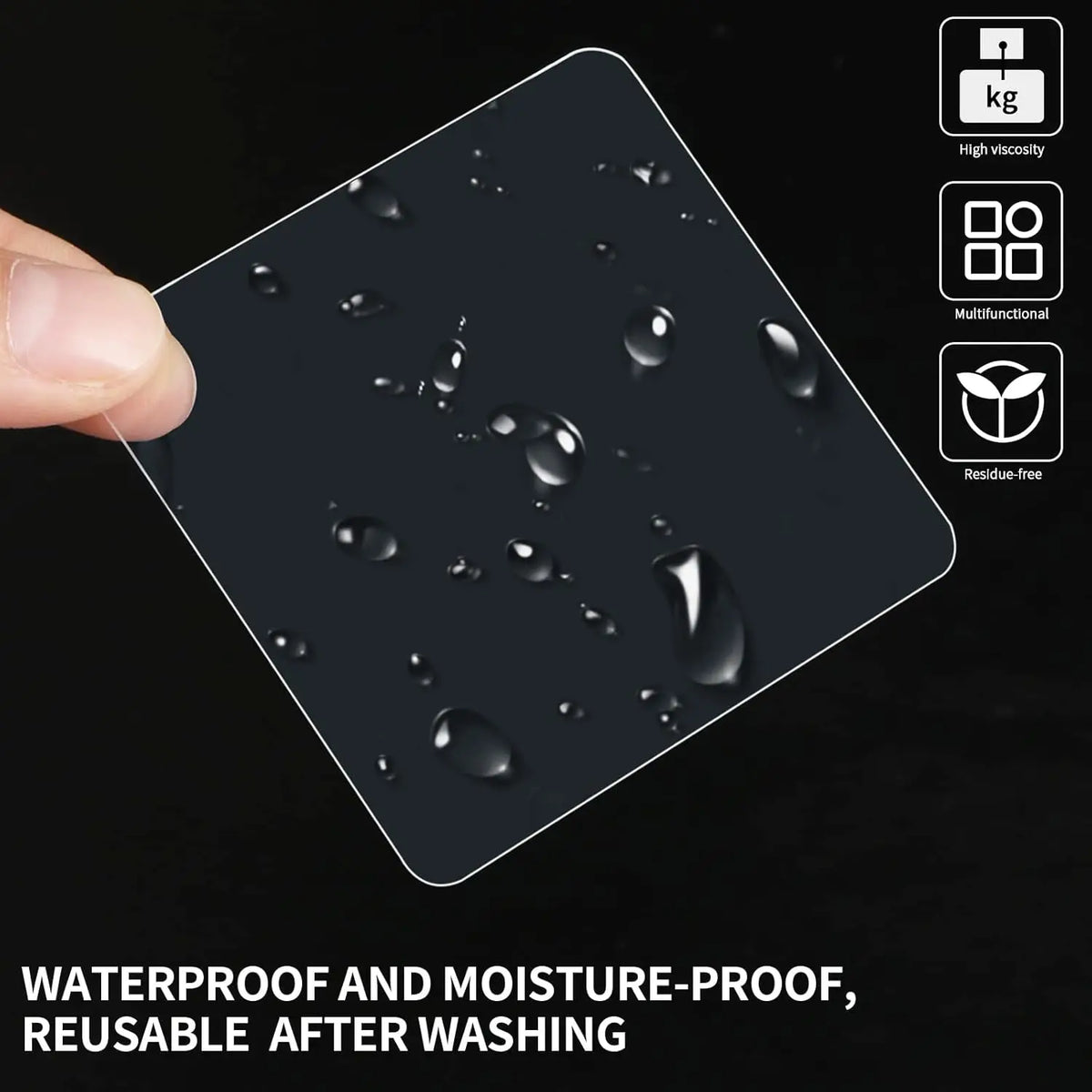 Heavy-Duty Nano Tape – Reusable Double-Sided Adhesive Pads