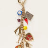 Beaded Keychain with Evil Eye Charm and Tassel