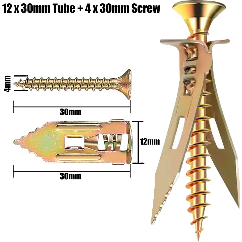 Heavy-Duty Self-Drilling Drywall Anchors & Screws