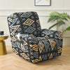 Printed Recliner Cover with Side Pocket — 4-Piece Set