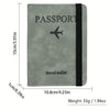 Vintage PU Travel Passport Holder with RFID Protection