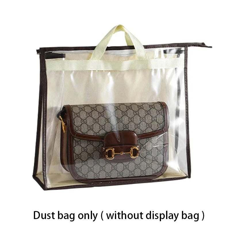 Transparent Dust-Proof Handbag Storage Bag with Hanging Hook