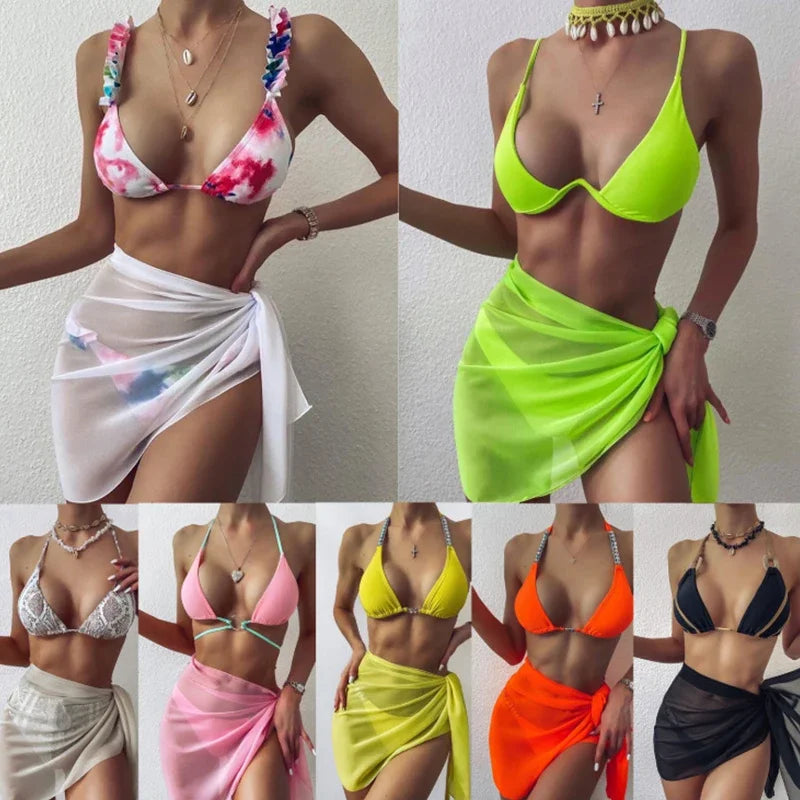 Lightweight Chiffon Beach Wrap & Bikini Cover-Up