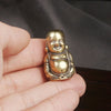 Vintage Brass Maitreya Buddha Desk Ornament