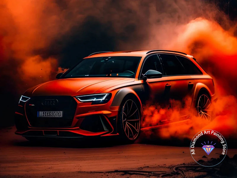 Kit de Pintura con Diamantes 5D - Arte de Coche de Carreras