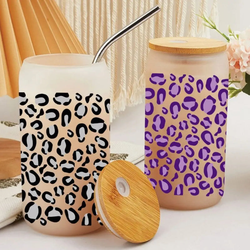 Leopard Print UV DTF Cup Wrap Sticker