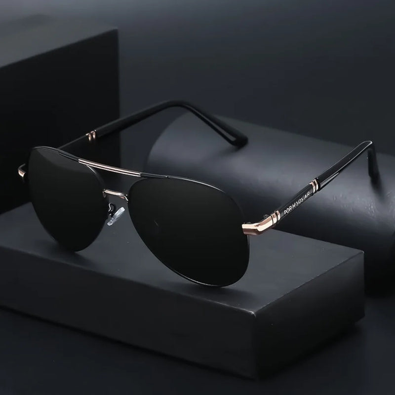 Klassische Aviator-Sonnenbrille mit polarisierten Gläsern