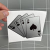 Poker Card Vinyl Decal for Motorcycles & Cars