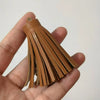 Faux Leather Tassel Fringe Craft Pendants (Set of 5)