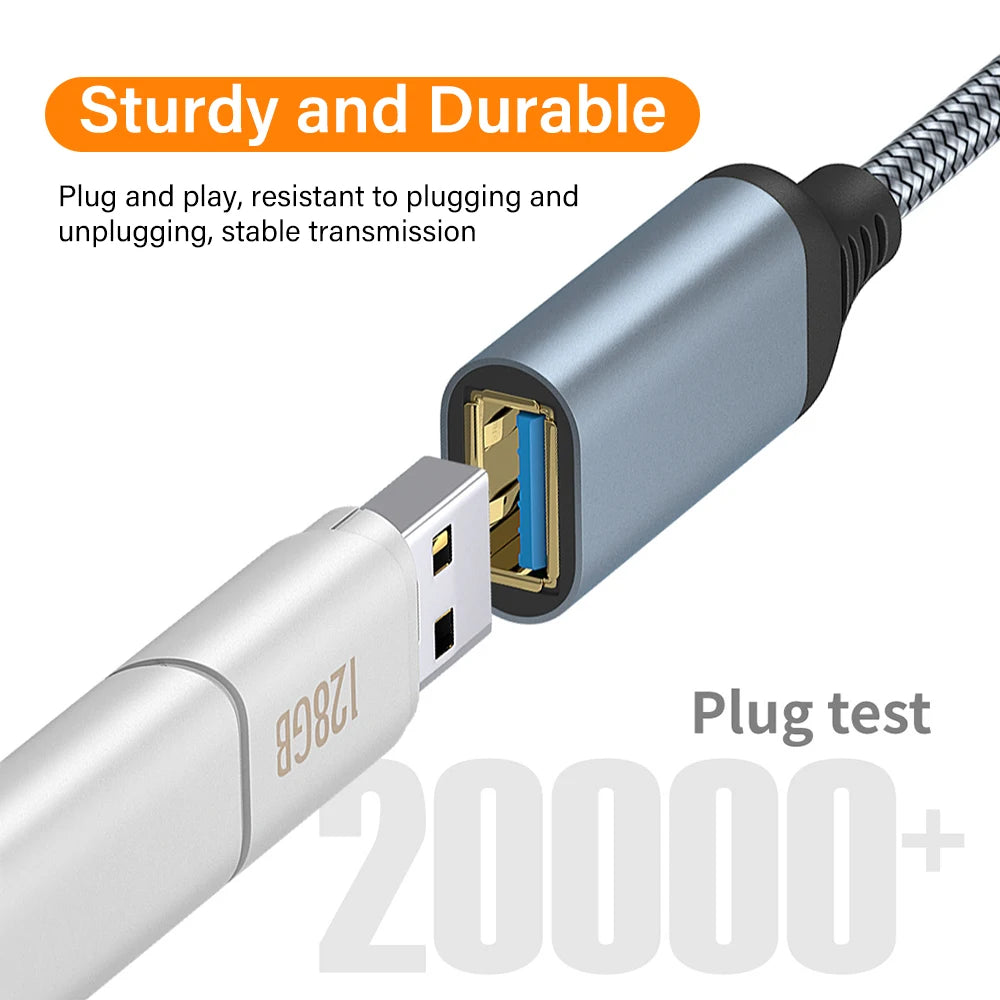 Nylon Braided USB 3.0 Extension Cable