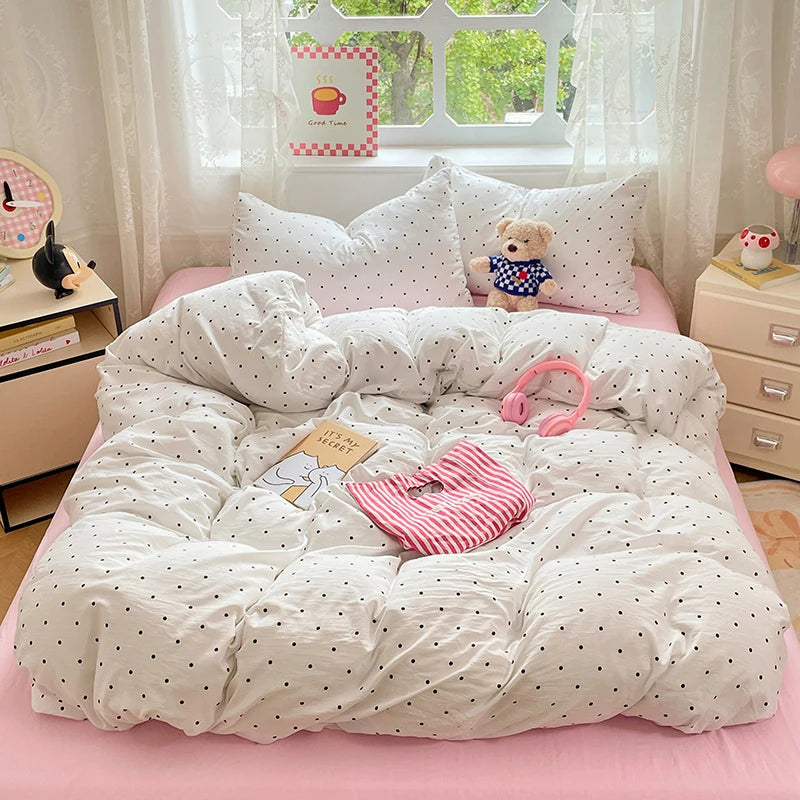 Ultra-Soft Pre-Washed Microfiber Duvet Cover Set with Pillowcases