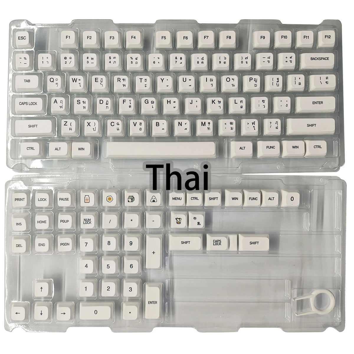 Multilingual PBT Keycaps for Mechanical Keyboards