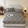 Floral 100% Cotton Fitted Sheet with Elastic Edges