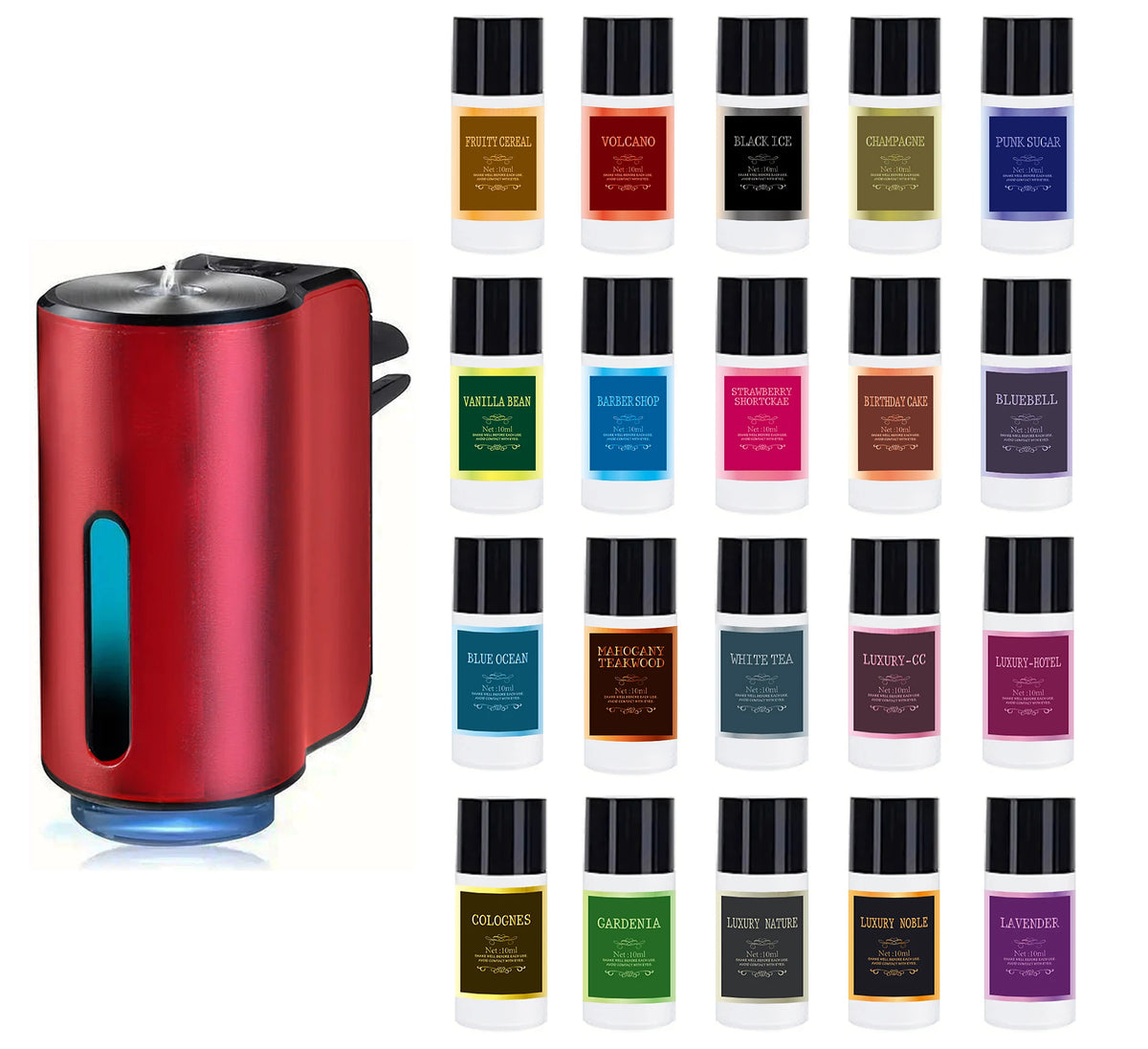 Adjustable Car Aromatherapy Diffuser with Three Scent Strengths